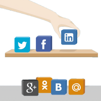 novos botões de login